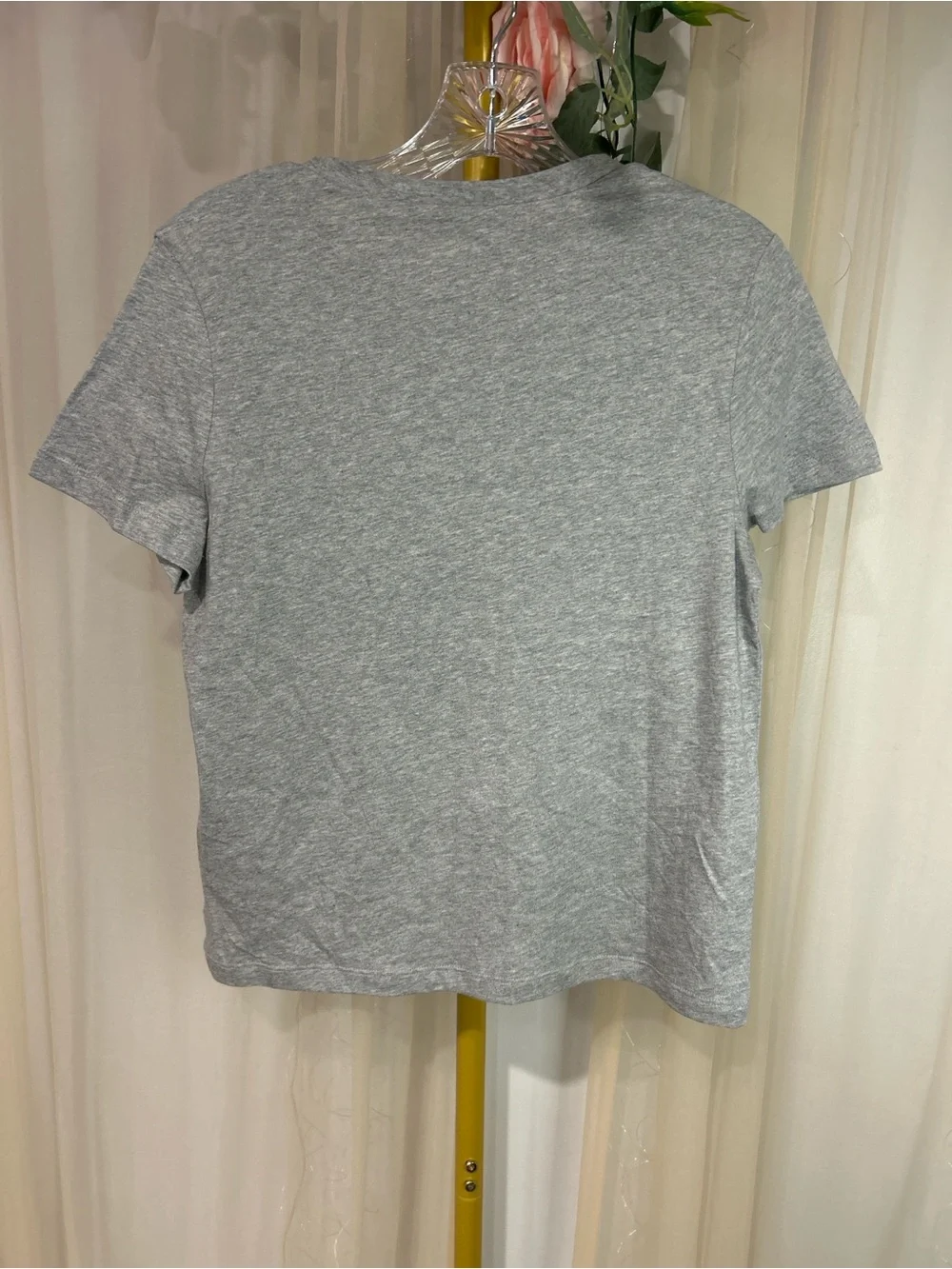 Reebok Identity Small Logo Pocket Tee Gray Heather Short Sleeve T-Shirt